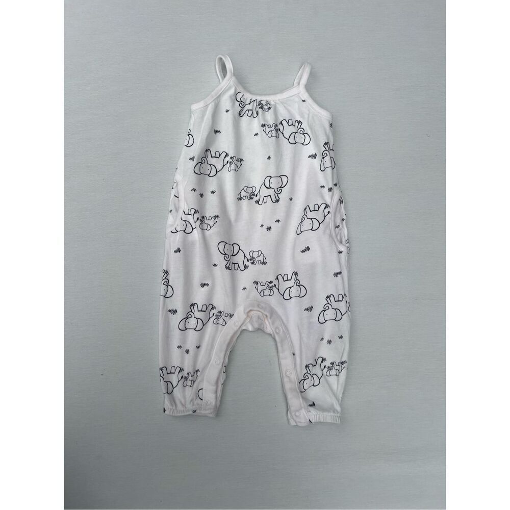 Old Navy Baby Elephant print Baby romper size 3-6 months